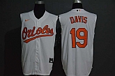 Orioles 19 Chris Davis White Nike Cool Base Sleeveless Jersey,baseball caps,new era cap wholesale,wholesale hats